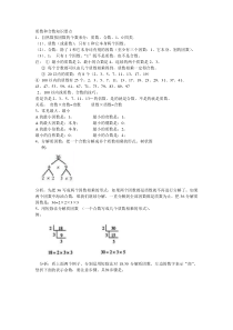 质数和合数-知识点整理