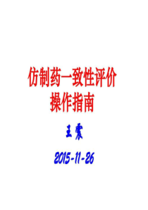 2019-仿制药一致性评价操作指南-文档资料