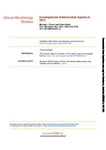 investigationalantimicrobialagentsof2013(新鲜出