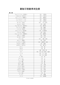 新标日初级全册单词