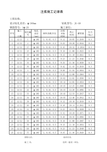 注浆记录表