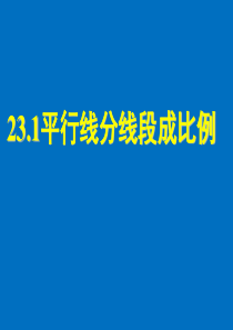 23.1.2-平行线分线段成比例课件-(新版)华东师大版