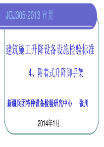 建筑施工升降设备设施安全检验标准-JGJ305-附着式升降