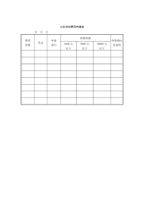 54公关活动费用申请表