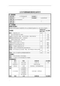 公关外联部副经理岗位说明书