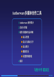 Authorware多媒体创作工具