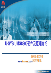 U-SYS UMG8900通用媒体网关硬件及原理介绍