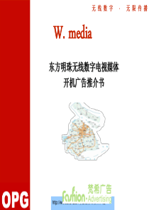 东方明珠无线数字电视媒体开机广告推介书--飞鸟李冰