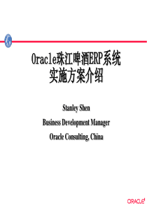 Oracle珠江啤酒ERP系统