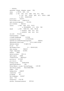 新闻听力词语汇总