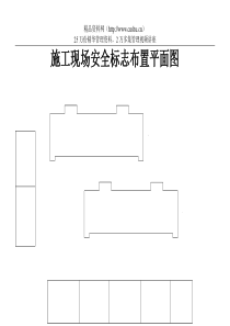 施工现场安全标志布置平面图