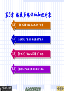 第5章 播放多媒体和知识对象