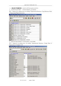 SAP固定资产(AM)配置及操作手册技术文档