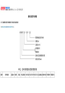 潜污泵型号参数