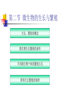 微生物的生长繁殖