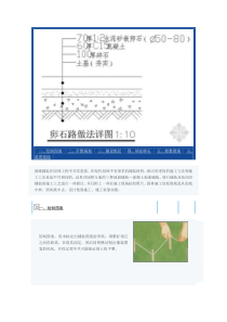 园林卵石道路铺装做法