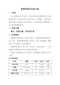 售楼部国庆包装方案