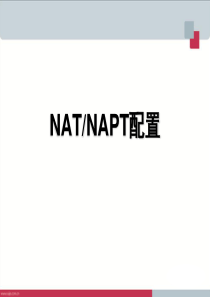 NAT和NAPT配置解读