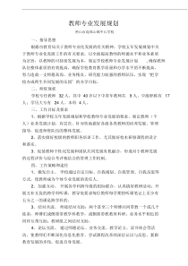 学校教师专业发展规划-(12216)