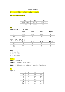 新东方初级德语语法笔记整理