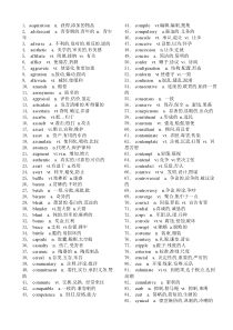 【2019年整理】六级核心高频词汇表