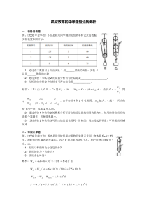 机械效率常见题型