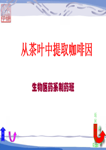 实验三、茶叶中咖啡因的提取