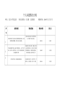 组织生活会整改台账(1)-石文娥