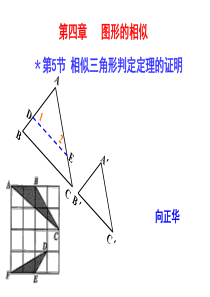 4.5相似三角形判定定理的证明