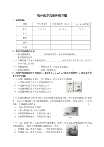 物体的浮沉条件练习题(含答案)