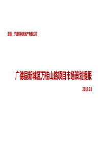 2019安徽广德均利新城区万桂山路项目投标报告95p精品文档