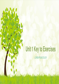 新视野第三版第一册Unit-1-Key-to-exercises