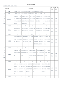 员工考核表