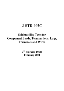 J-STD-002C-引脚-端子-焊片和接线柱可焊性测试