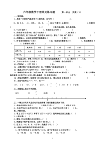 最新2015六年级数学下册各单元练习题(16开打印版)