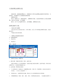 【招聘方案】大型招聘会方案