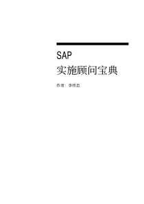 SAP实施顾问宝典