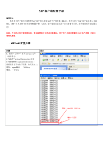 SAP客户端配置手册