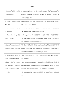 英美文学作家及作品汇总