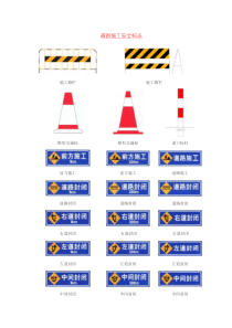 道路施工安全标志