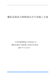 鄱阳县凰岗大桥桥梁安全专项施工方案（DOC111页）