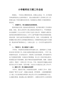 小学教师实习期工作总结