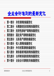 2019最新企业会计准则的最新变化