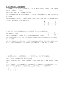 初一数学数轴上的动点问题专题辅导卷