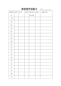 二年级部首查字法练习1