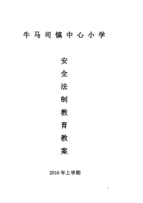 小学生法制教育教案