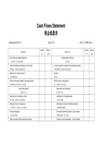 现金流量表-模板(中英对照)