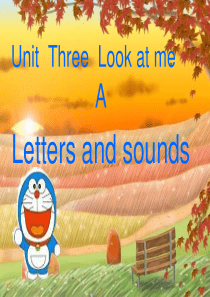 新版pep小学英语三年级上Unit3-Letters-and-sounds