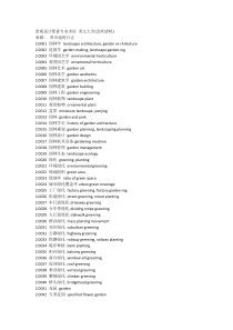 景观设计要素专业术语-英文大全