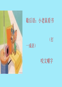 《咬文嚼字》课件ppt